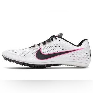 Nike Zoom Victory 3 Pure Platinum Pink Blast  Track Spikes Men’s 4 835997-002
